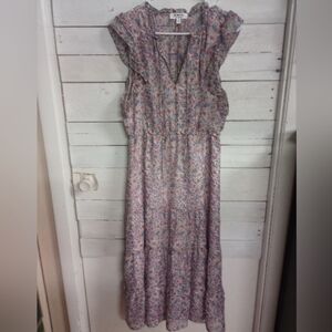 BB Dakota by Steve Madden Canyon Moon Midi Dress Size Small, Floral Cottagecore